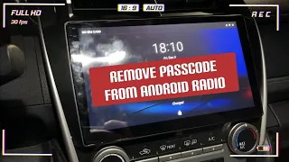 How to Do Factory Data Reset and Remove Passcode from An Android Radio Headset