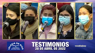 Testimonios 28 de abril de 2022 (Orquídeas, Bogotá, Colombia) IDMJI