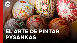 Ucranianos decoran cientos de huevos de Pascua tradicionales para apoyar candidatura a la UNESCO