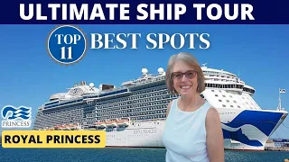 DISCOVER the TOP 11 Hotspots on the Princess ROYAL PRINCESS Ship! | Ship Tour