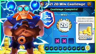 20-2 in 20 WIN CHALLENGE with ELECTRO GIANT! - CLASH ROYALE