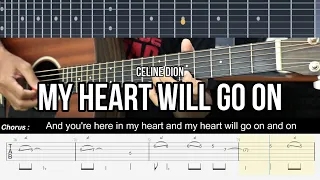 My Heart Will Go On - Celine Dion | EASY Guitar Lessons TAB - Guitar Tutorial