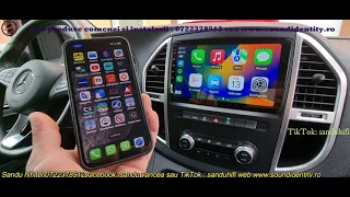 MERCEDES VITO 2K22 W447 10 INCHI ANDROID 11 8 GB RAM PRELUARE CAMERA OEM 4G APPLE CARPLAY