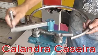 como fazer uma Calandra caseira, homemade roller bender