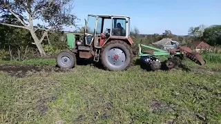 ДИСКУЄМО ГОРОД. ПОЛОМАЛИ ТРАКТОР ЮМЗ-6. ДИСКОВКА ПІСЛЯ ДОЩІВ ДИСКОВОЮ БОМЕТ З КОТКОМ