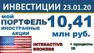 №17 Инвестиционный портфель акций. Interactive Brokers. Инвестиции в акции США. ETF. Дивиденды.