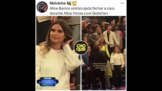 Cantora Aline Barros se incomod4 no "Altas Horas" ao lado de Gretchen.