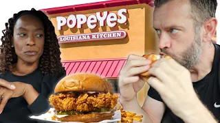 Brits Try Popeyes For The FIRST Time In The USA