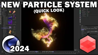 Cinema 4d 2024.4.0: New Particle Systems Quick Look!