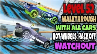 HOT WHEELS: RACE OFF - Level 52 "HIGH SPEED" Walkthrough With ALL CARS 👉 Hutch Games 👈