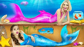 Best Pool Party with Lucky vs Unlucky Mermaids! Summer Underwater Situations by RATATA BOOM