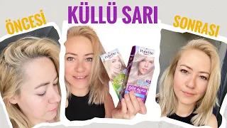 Palette 12.1 Küllü Buzul Sarı ve Palette 12.21 Gümüş Sarı Karışımı ile Turuncu Saçlara Son