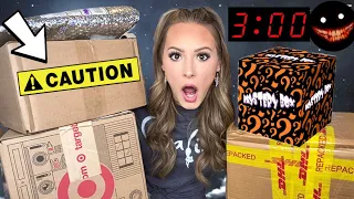 OPENING MYSTERY HALLOWEEN PACKAGES AT 3 AM 👻🤫 HOUR LONG SPECIAL