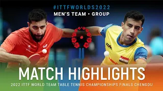 Highlights | Ali Alkhadrawi (KSA) vs Youssef Abdel-Aziz (EGY) | MT Grps | #ITTFWorlds2022