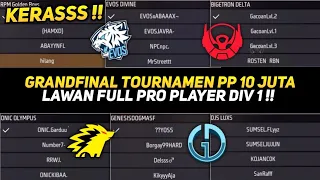 KERASS !! GRANDFINAL TOURNAMEN POOLPRIZE 10 JUTA LAWAN PENUH PRO PLAYER DIVISI 1 SERU PARAH🔥