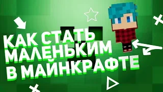 Как стать маленьким в майнкрафте на пк