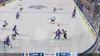 NHL 21 JETS VS MAPLE LEAFS SGM72