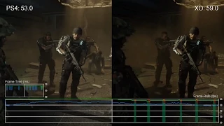 [60fps] Call of Duty: Advanced Warfare PS4 vs Xbox One Campaign Frame-Rate Test