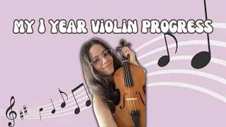 🎻 my 1 year violin progress 🎶