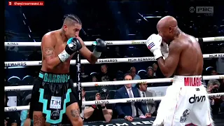 Mario Barrios KO's Yordenis Ugas Knockdown Highlight