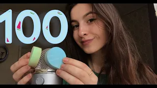 ASMR 100 TRIGGERS IN 4 MINUTES/АСМР 100 ТРИГГЕРОВ ЗА 4 МИНУТ