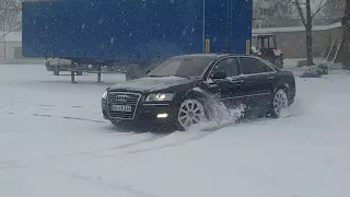 Quattro in snow | Audi A8L 4.2 TDI D3 (4E)