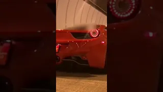 CRAZY SOUND FERRARI IN TUNNEL ! #Shorts  #SuperCar SUBSCRIBE