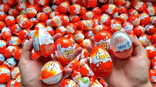 200 Surprise eggs unboxing kinder surprise - Rare eggs - new series - Kinder Joy - ASMR