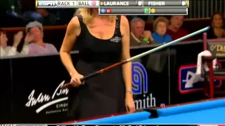 03/18/12 WPBA Masters - Final rack 1 Allison Fisher vs Ewa Mataya Laurance Billiard HD