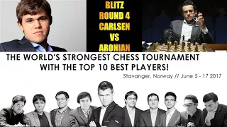 Magnus Carlsen vs Levon Aronian - Altibox Norway Chess Blitz 2017. - Round 4