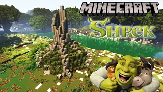 Building Shrek's House in minecraft | Shrek's swamp