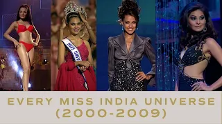 EVERY Past Indian Delegate - ALL SHOW MOMENTS (2000-2009) | Miss Universe