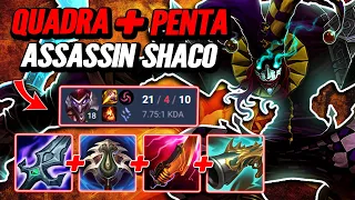 Pentakill Assassin Shaco to Master - S14 Ranked [League of Legends] Full Gameplay - Infernal Shaco