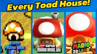 Every Toad House in The Mario Series! #mario