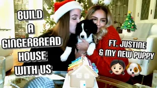 Decorate a Gingerbread House With Us ft. My new PUPPY!