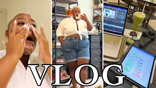 VLOG // TRYING TO BE A TIKTOKER 😭 + WALMART HAUL + EDITING CONTENT + STRUGGLING IN THE ATL HEAT 🫠