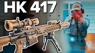 HK417 DMR 가스건 서바이벌 저격수 게임 플레이! 비비탄총으로 지정사수소총 가능?