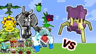 Mutant Shulker Vs. Mowzie's Mobs Monsters in Minecraft