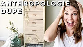 My Anthropologie DIY Enchantment Dresser  Furniture Makeover With Decor Moulds
