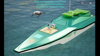 5.8m Jet  Propulsion High Speed STEALTH  Drone Boat  Architecture  Architecture  Andrei Rochian