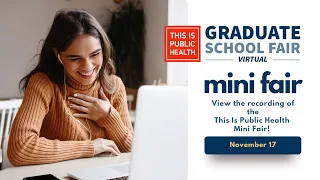 This is Public Health Virtual Mini Fair - November 17