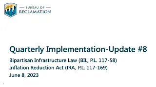 June 2023 Tribal Quarterly Update - Bipartisan Infrastructure Law & Inflation Reduction Act