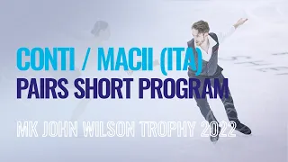 CONTI / MACII (ITA) | Pairs Short Program | Sheffield 2022 | #GPFigure
