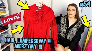 HAUL LUMPEKSOWY !!! ZAKUPY Z SECOND HANDU !!! PRZERÓBKA !!! DIY !!! LEVI'S #54