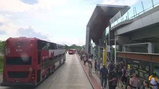 Rush Hour Traffic on Ottawa's Infamous R1 Bus Complete (Both Directions, Double-Decker Bus) Realtime