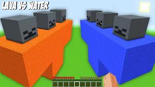 Which WITHER OF 1000 BLOCKS is BETTER LAVA WITHER vs WATER WITHER? SUPER BIG WITHER in Minecraft!