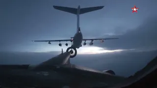 Tu-95MS over the Arctic: Flight footage of strategic missile carriers