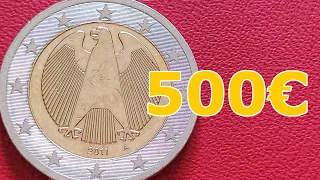 RARE COIN ERROR !! German 2 euro coin with Rotated Die Error