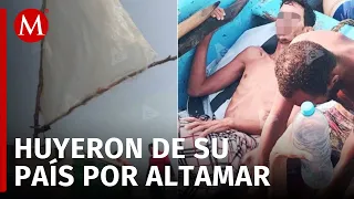 Rescatan a balseros cubanos en costas de Tamaulipas; cuatro murieron ahogados