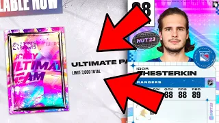 LIMITED TO 7000 ULTIMATE PACKS IN THE PACK STORE! SPENDING COINS ON 2 ULTIMATE PACKS | NHL 23 HUT